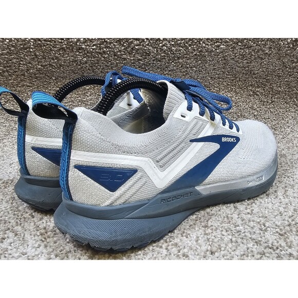 Brooks Ricochet 3 Mens Size 8.5M Grey & Navy Running Shoes Sneakers 1103611D199 - Picture 5 of 16